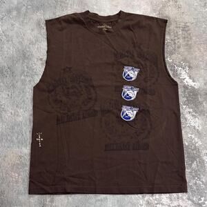 Brown Penn State x Travis Scott Mitchell & Ness Tank Top. Size XL